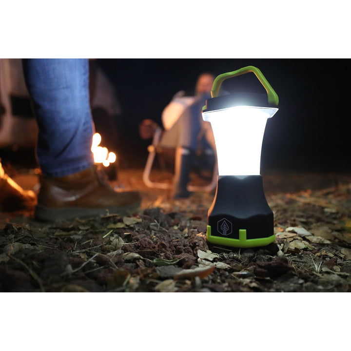 Atlas 600 Solar Camping Lantern by campfire