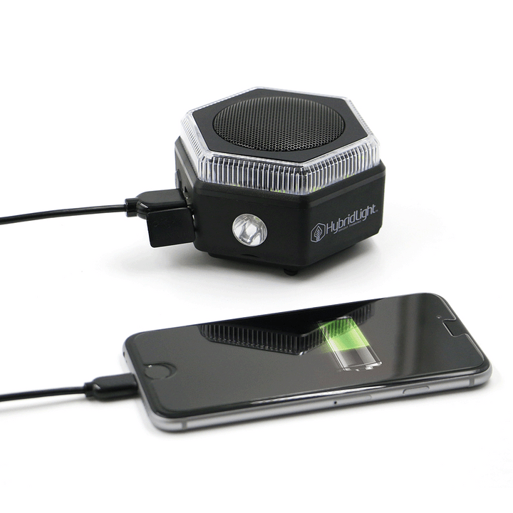 HEX Solar Speaker Charger charging cell phone
