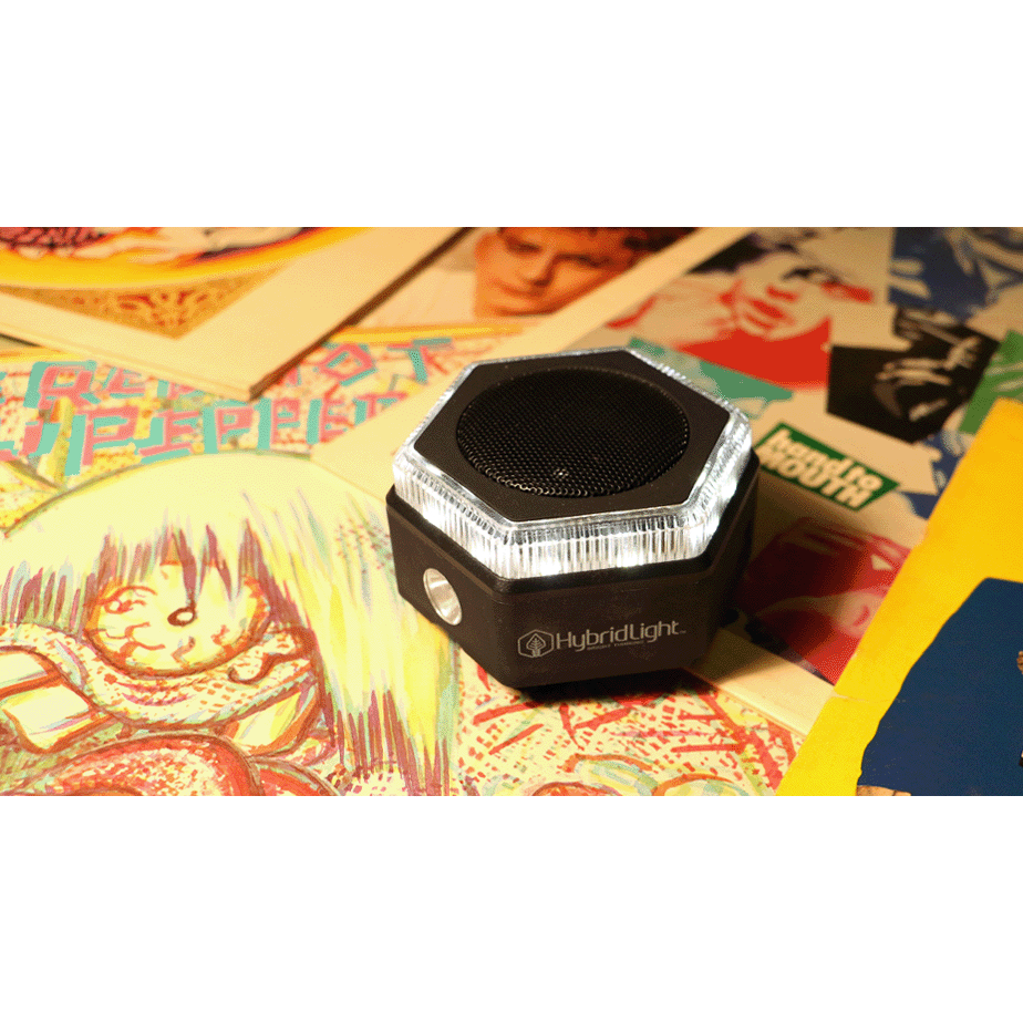 HEX Solar Speaker Charger on table