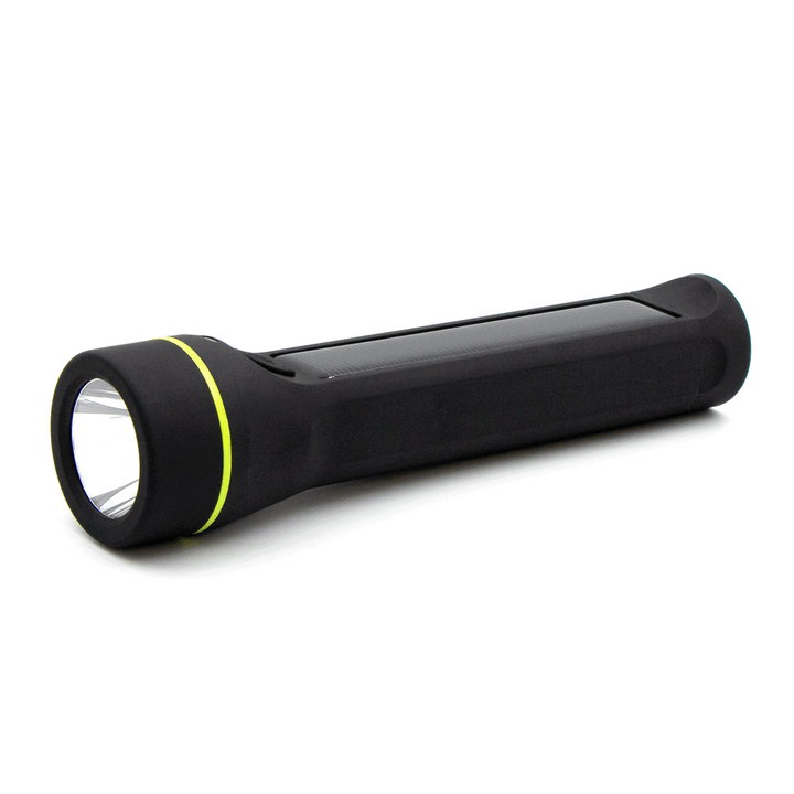 Journey 1000 Solar Flashlight Black left side