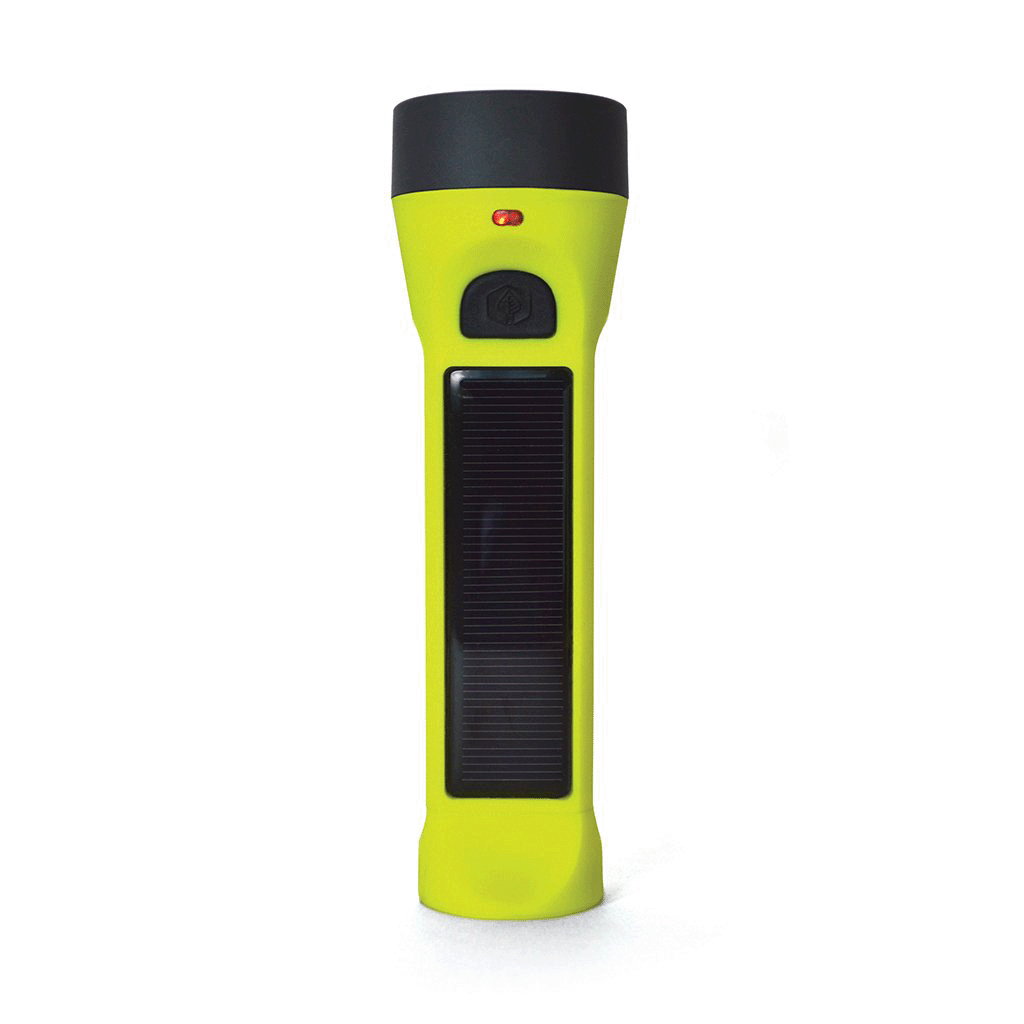 Journey 700 Solar Flashlight Yellow front