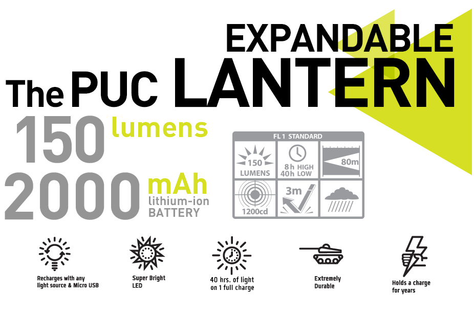 PUC Expandable Lantern / Charger